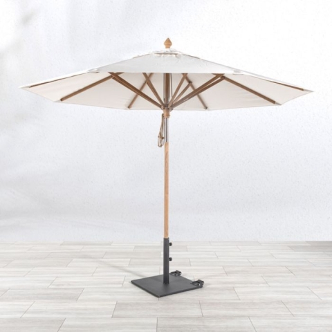Teak Umbrella - 10 ft. octagon tilting