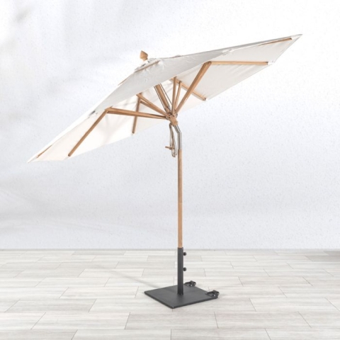 Teak Umbrella - 10 ft. octagon tilting