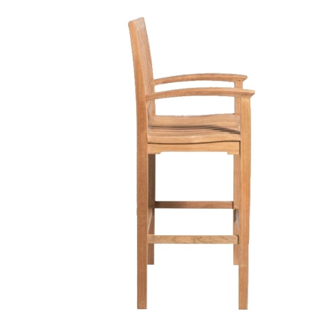 Teak bar armchair
