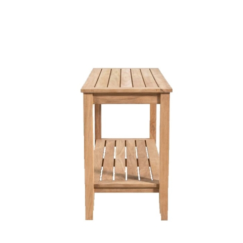 Teak console table