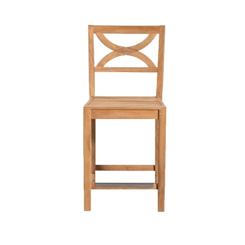 Teak counter sidechair