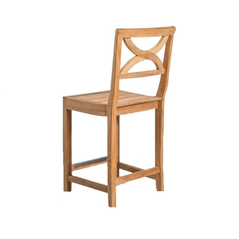 Teak counter sidechair