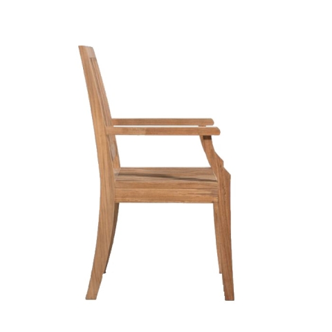 Teak dining armchair