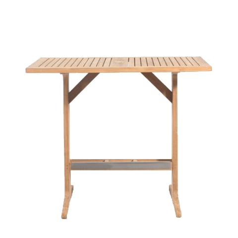Teak rectangular bar table