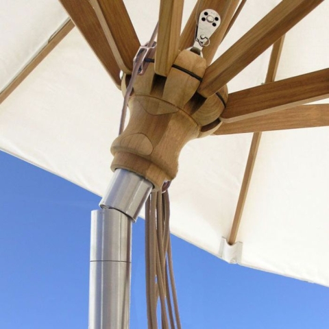 Teak Umbrella - 10 ft. octagon tilting