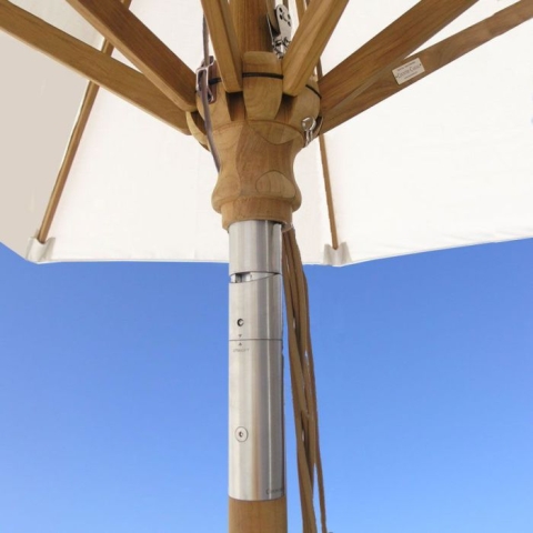 Teak Umbrella - 10 ft. octagon tilting