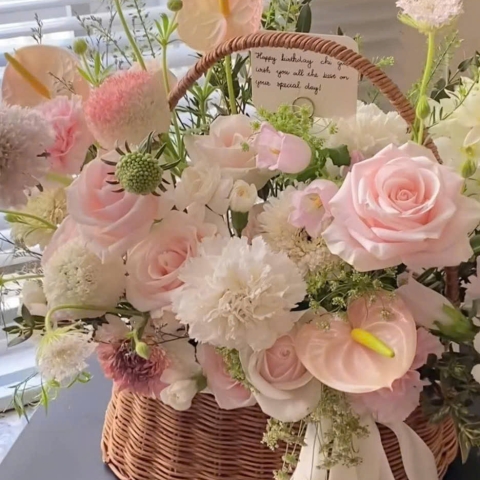 TRAY RATTAN FOR GIFT OR FLOWER